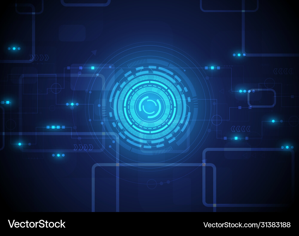 Hi-tech digital data connection system Hi-tech digital data connection system Vector Image