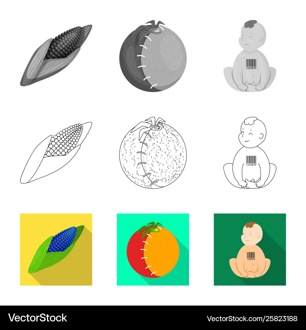 Isolated object test and synthetic sign vector image