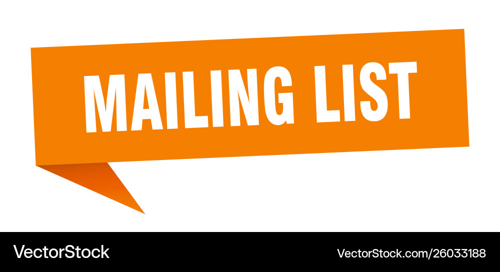 Mailing list Vector Image