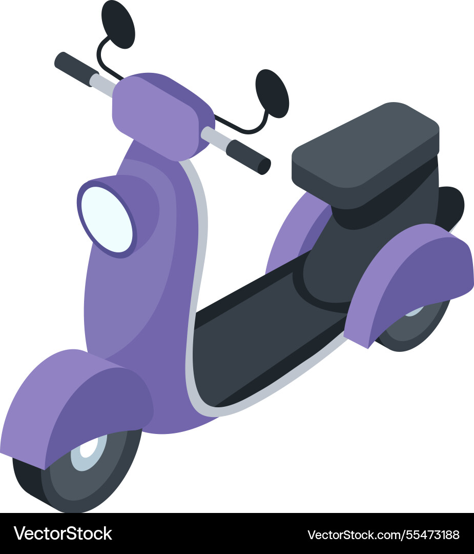 Moderne Isometrie eines violetten Rollers Moderne Isometrie eines violetten Rollers vektorbild