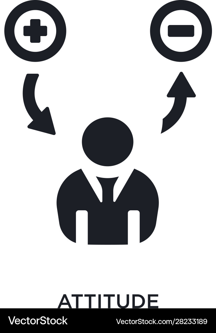 Bold Attitude Icon - Simple Element Vector Image