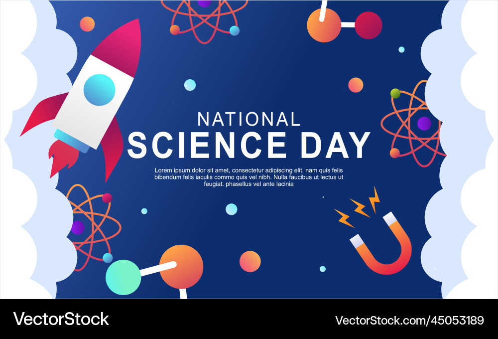 Gradient science twitch background design template vector image