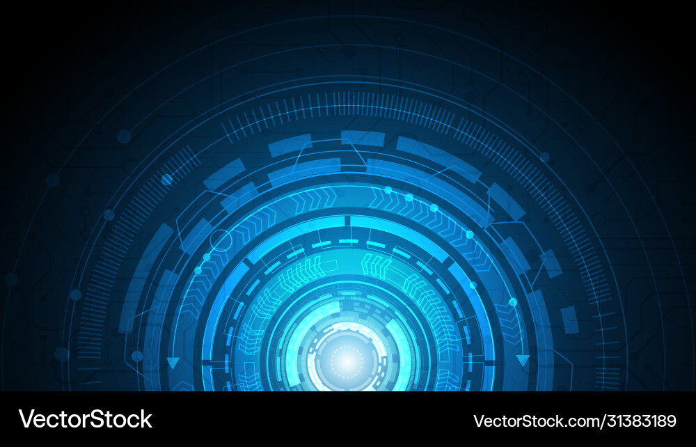 Hi-tech digital data connection system Hi-tech digital data connection system vector image