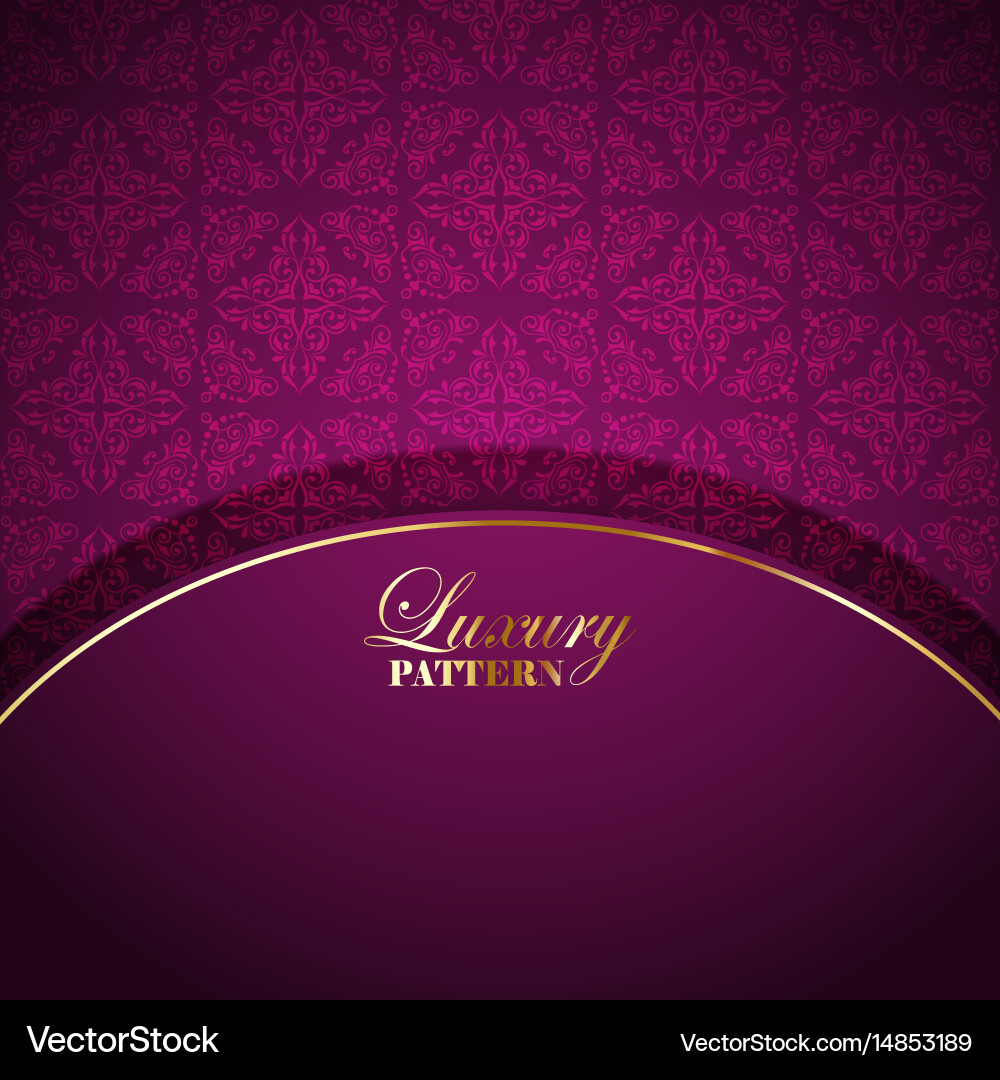 Luxurious pattern background vector image
