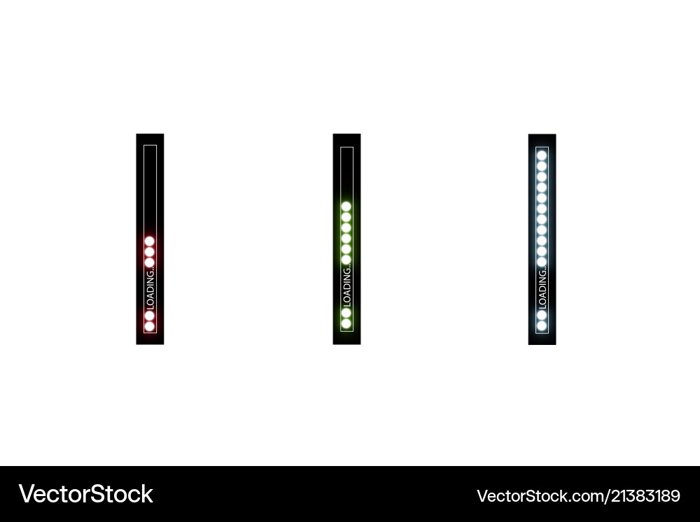 Progress loading bar with lighting concept Progress loading bar with lighting concept vector image