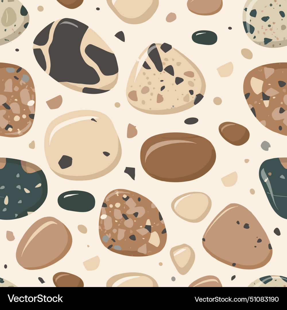 A pattern of rocks with brown black color scheme A pattern of rocks with brown black color scheme vector image