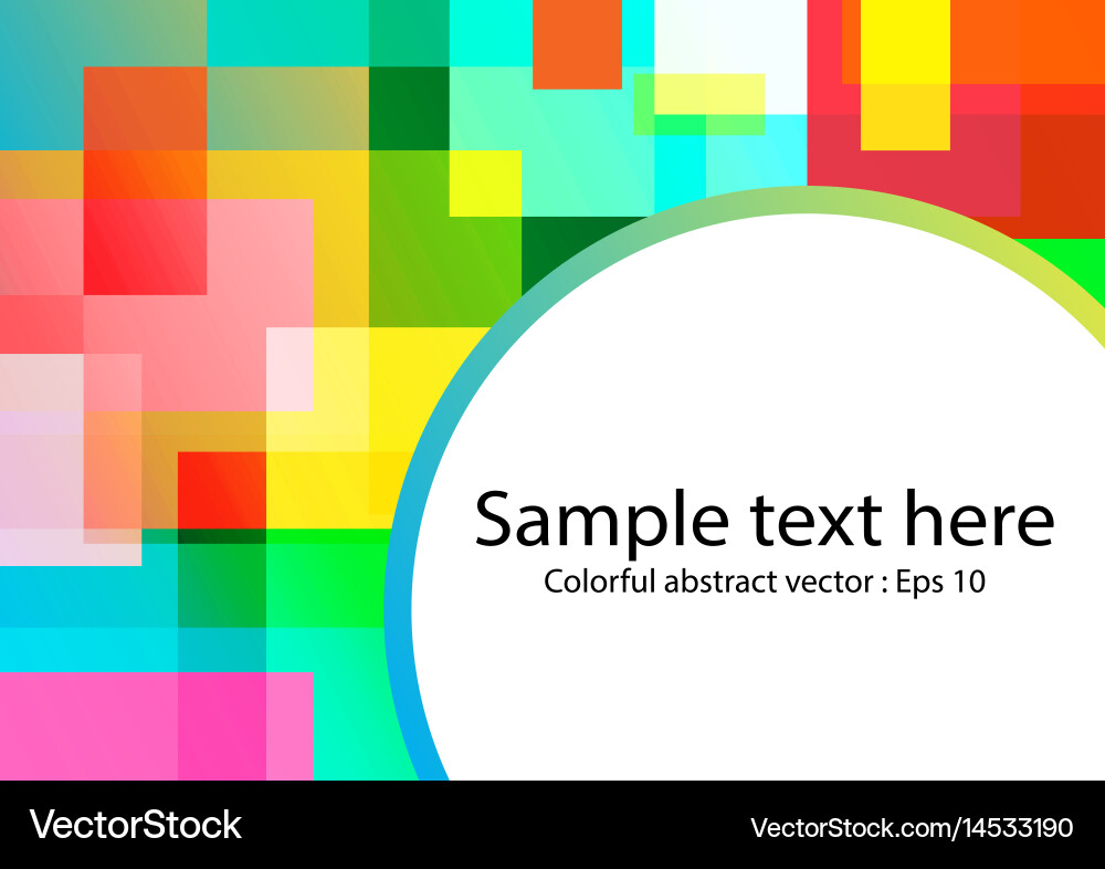 Abstract colorful square overlap vector image