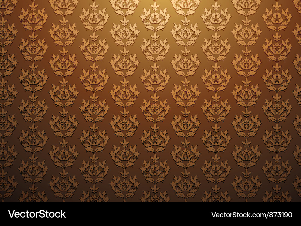 Damask web banner vector image