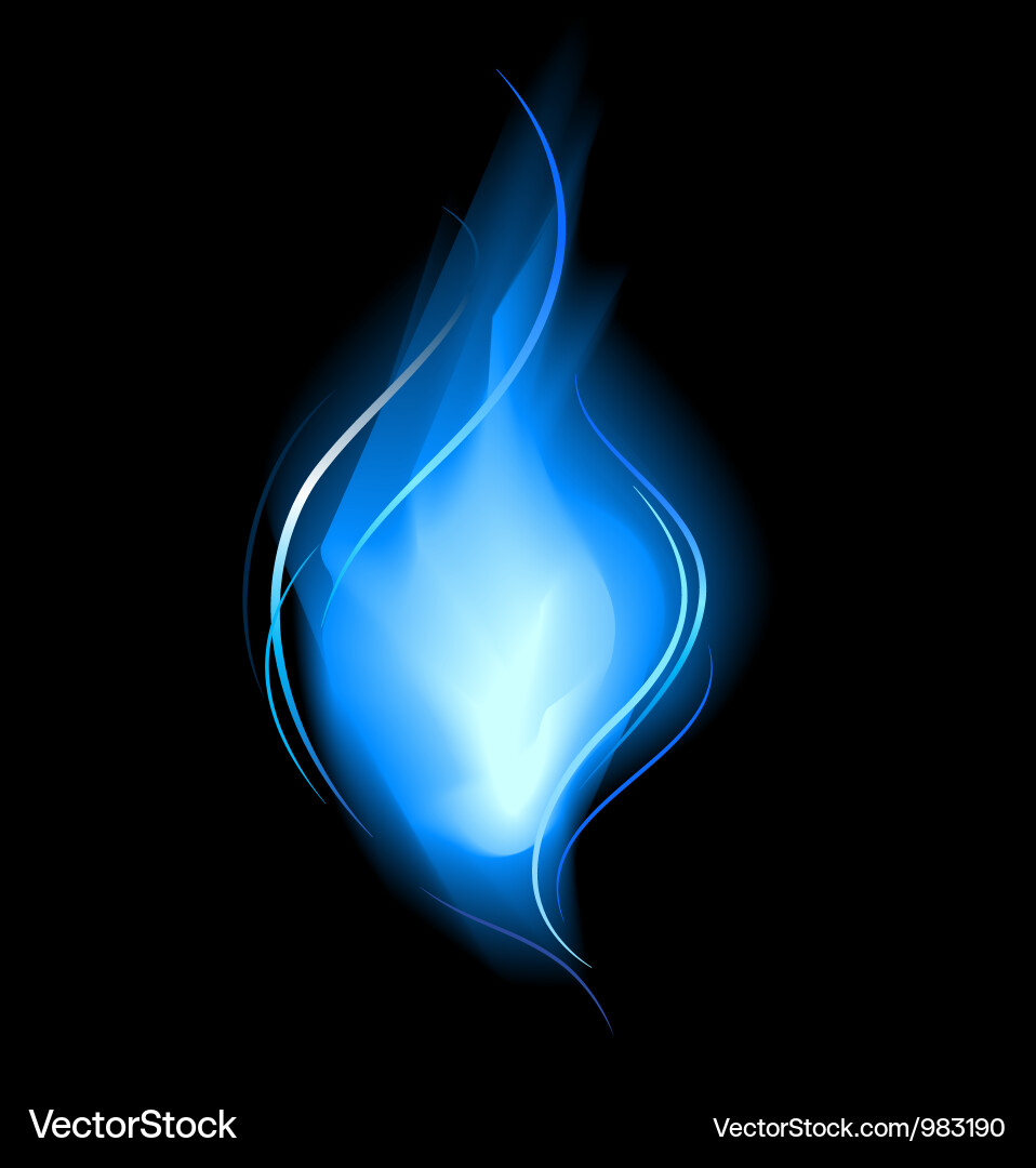 Dynamic Flame Burst Vector Image
