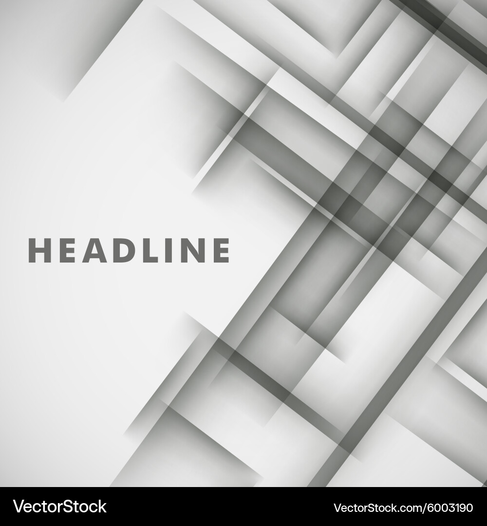 Simple light background of an abstract gray lines Vector Image