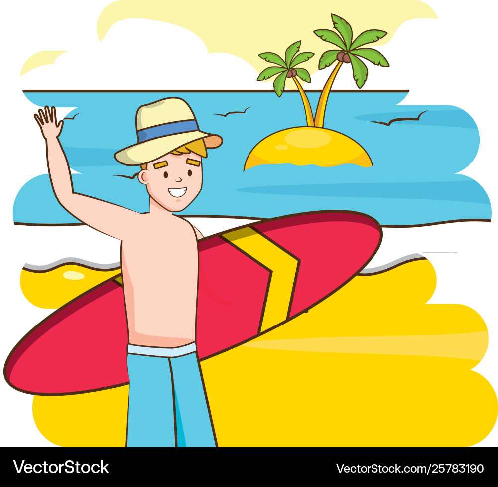 Sommerzeit Menschen Sommerzeit Menschen vektorbild