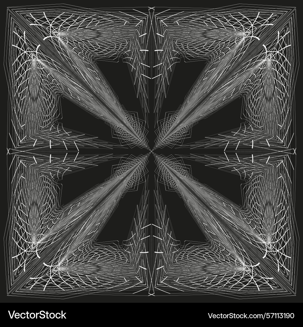 Symmetric ripple pattern abstract reflection vector image