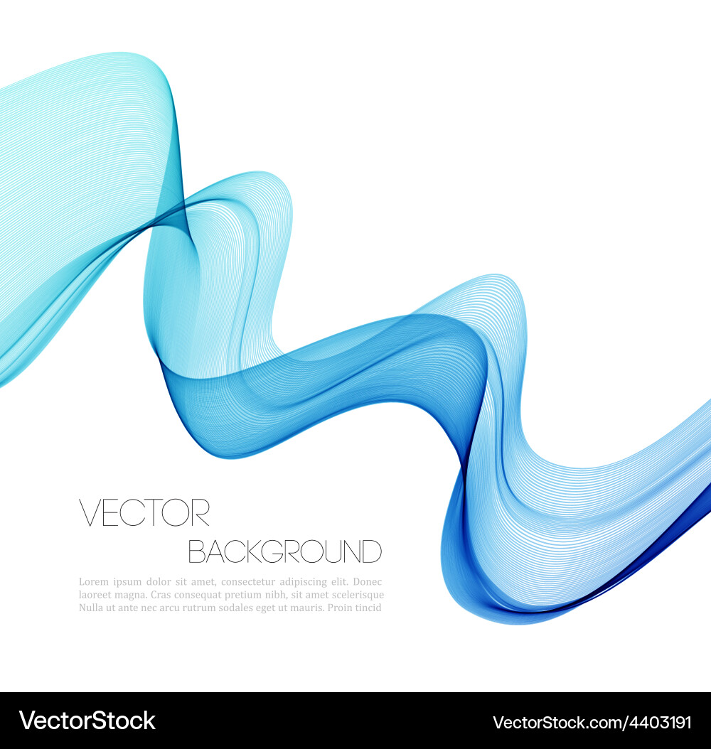 Abstract curved lines background template Vector Image