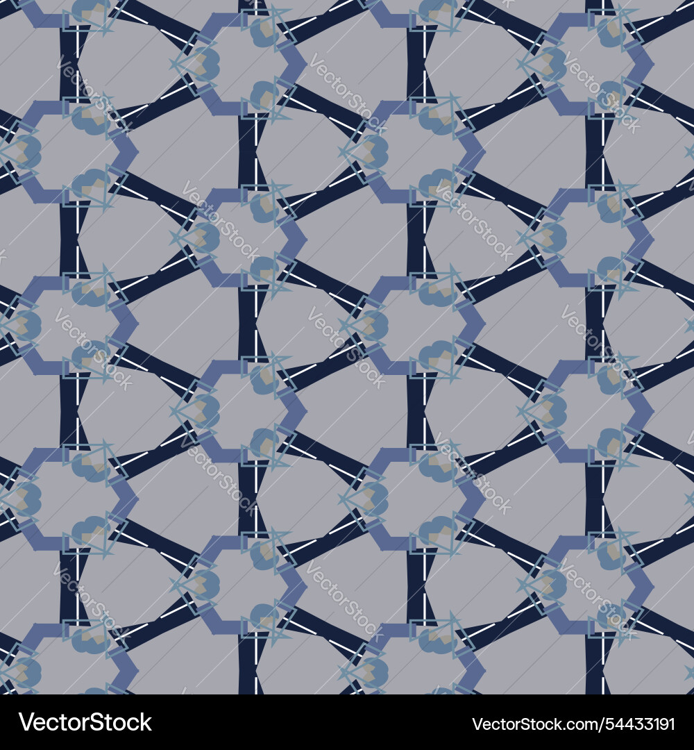 Abstract shapes geometric motif basic pattern Vector Image