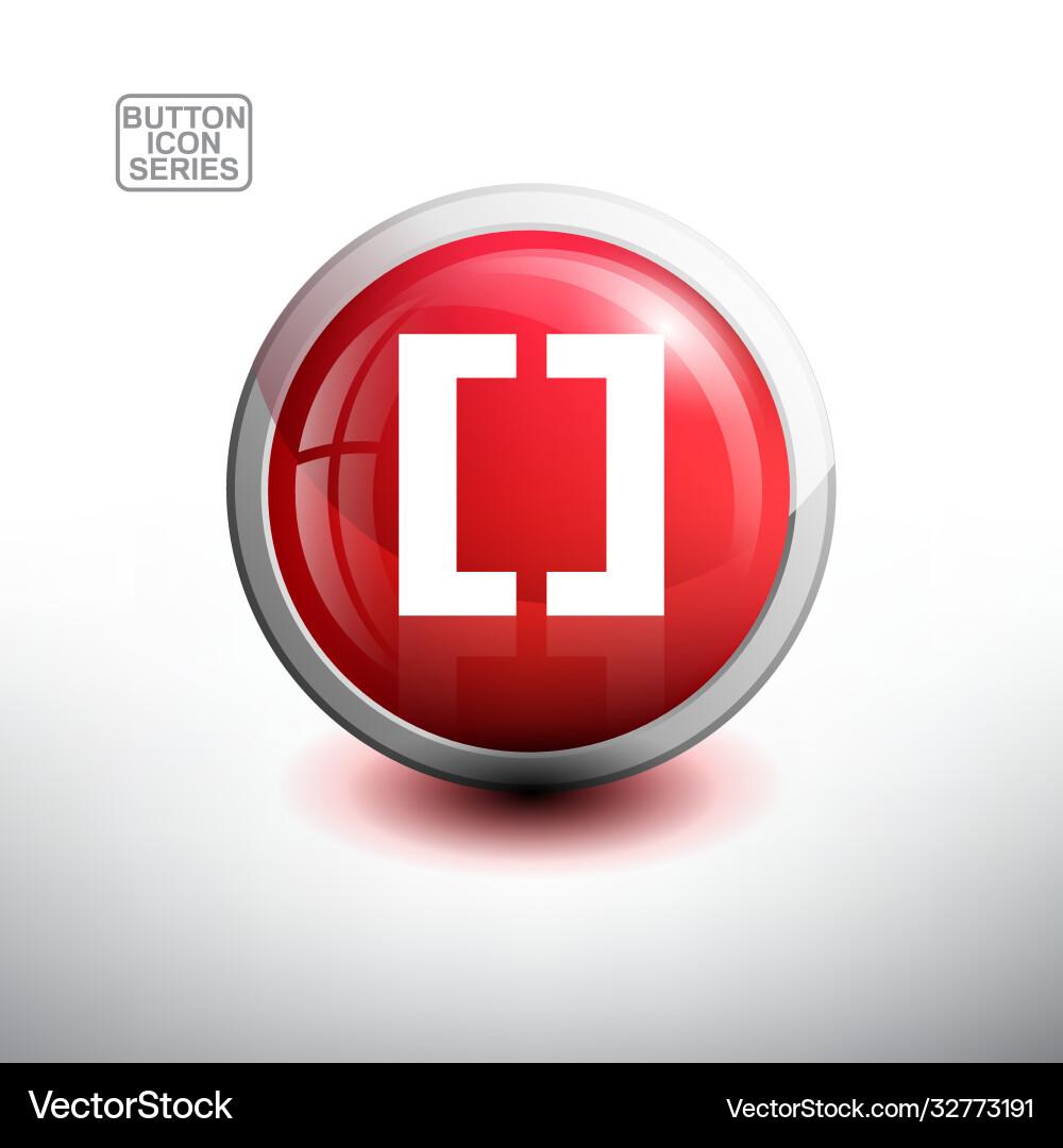Alphabet in glossy button for web icon Alphabet in glossy button for web icon Vector Image