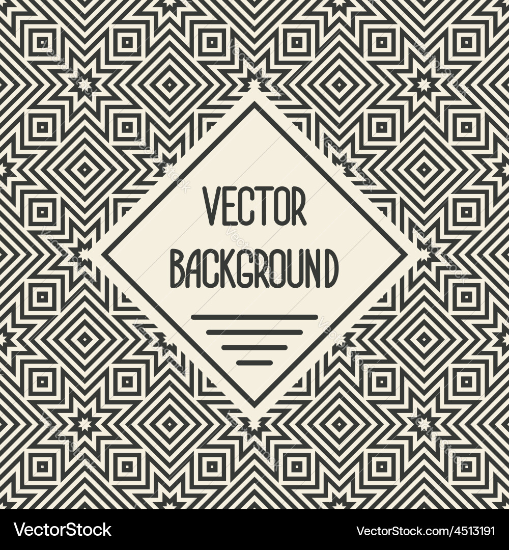 Background with geometric seamless patterns Vector Image