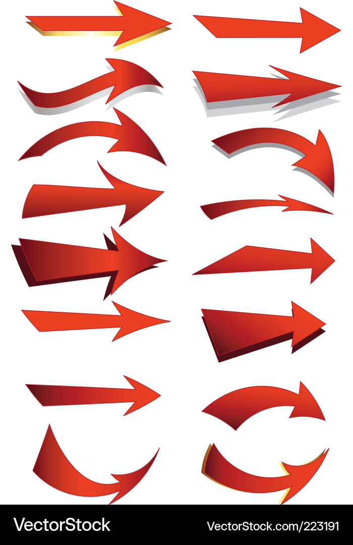 Dynamic Arrow Collection vector image