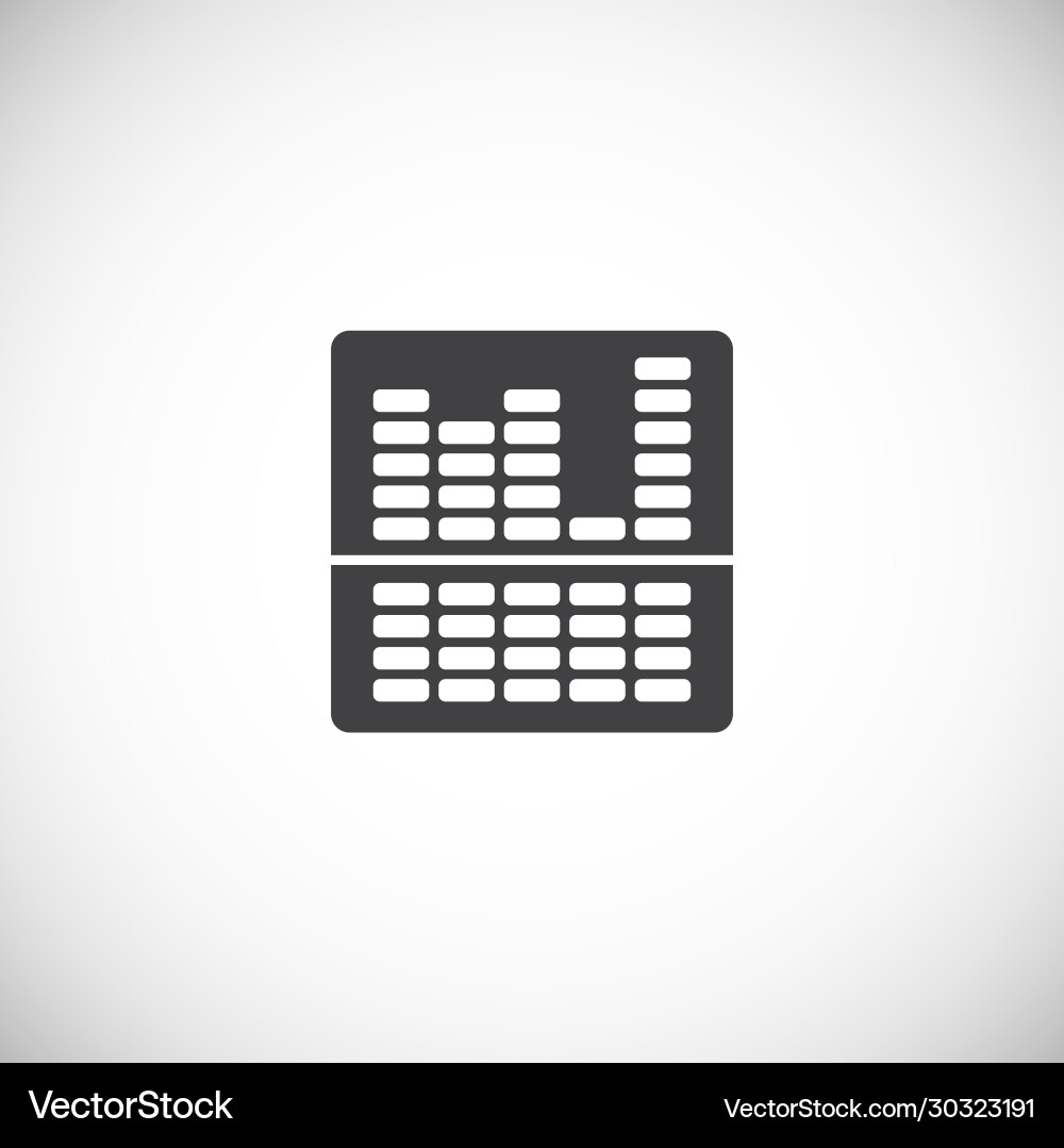 Equalizer related icons set on background vector image