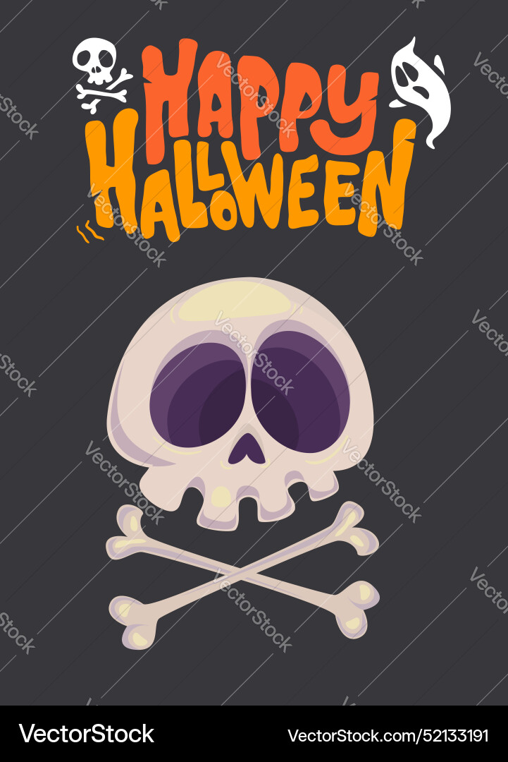 Grim reaper cartoon character isolated on a white Vector Image