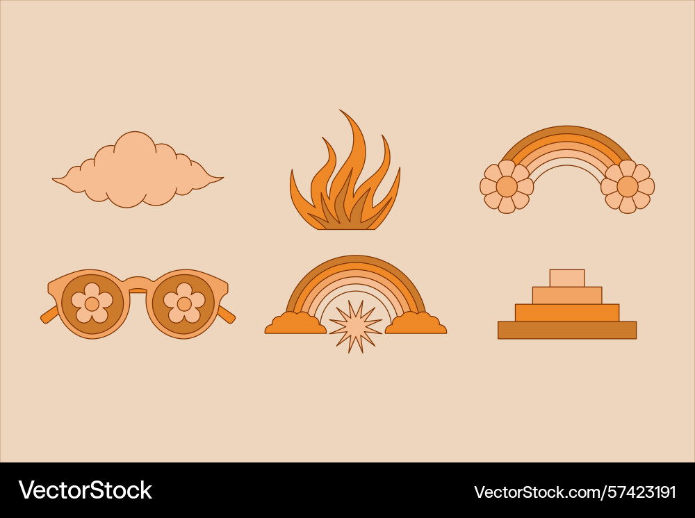 In simple linear style - design templates In simple linear style - design templates vector image
