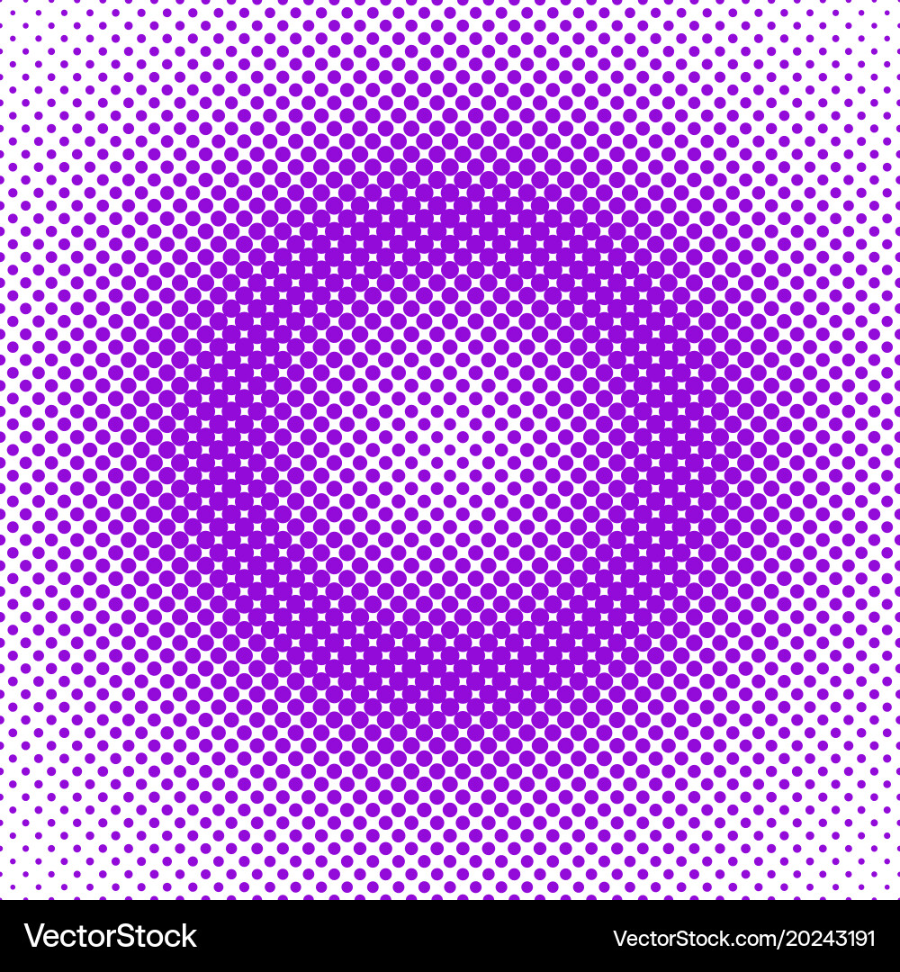 Retro halftone circle pattern background vector image