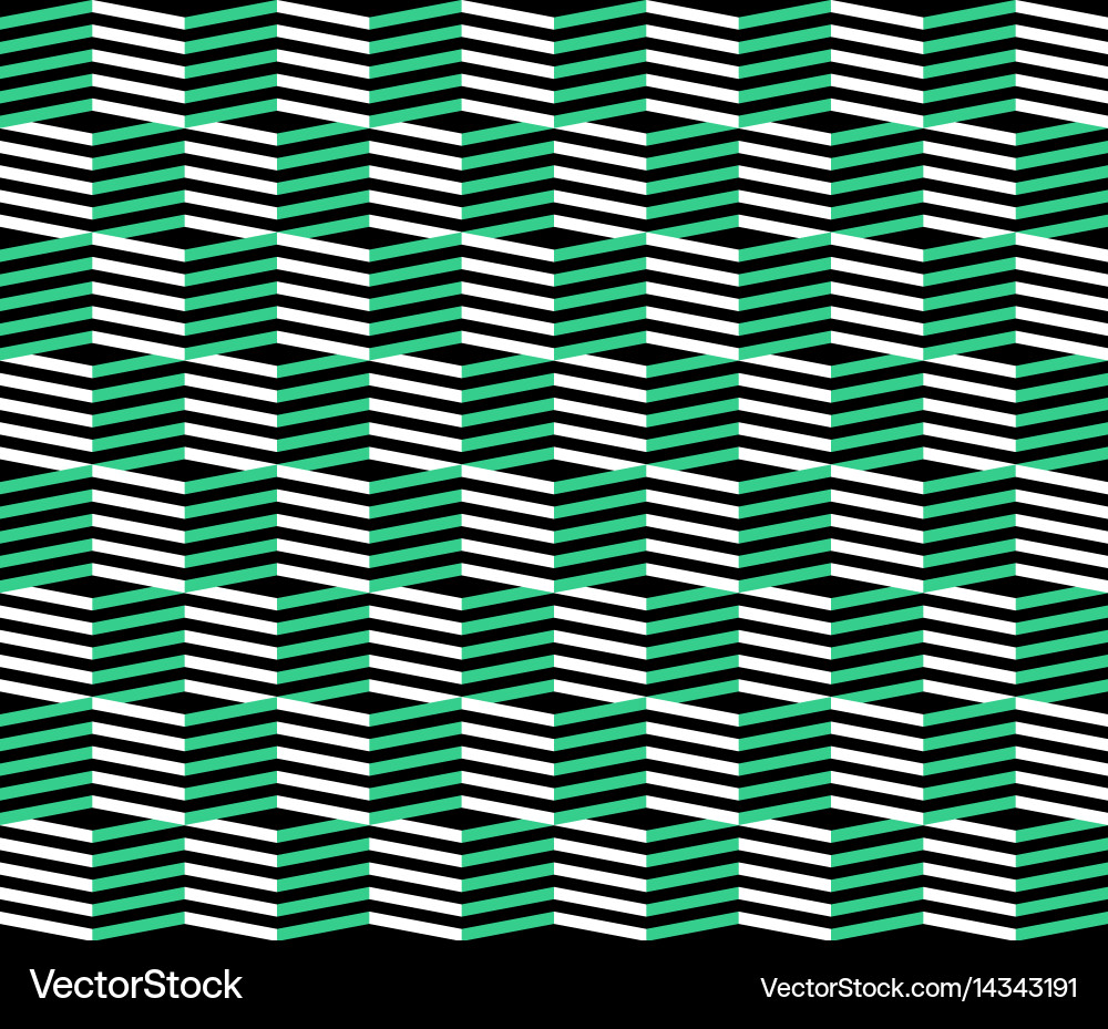 Retro Zigzag Stripe Pattern vector image