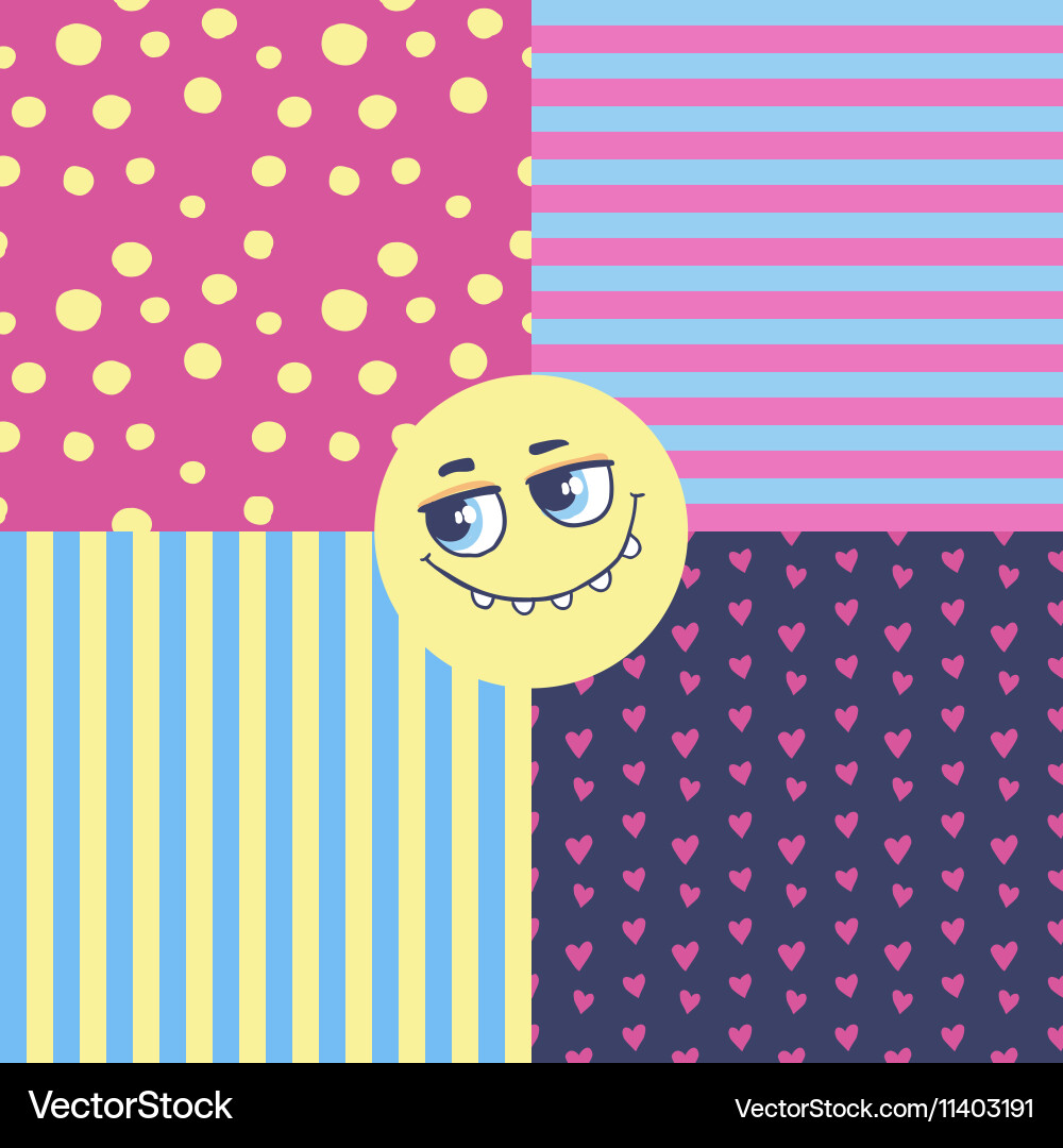 Set of seamless patterns Vector Image