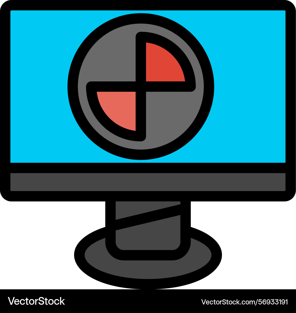 Usage line filled style icon design Vector Image