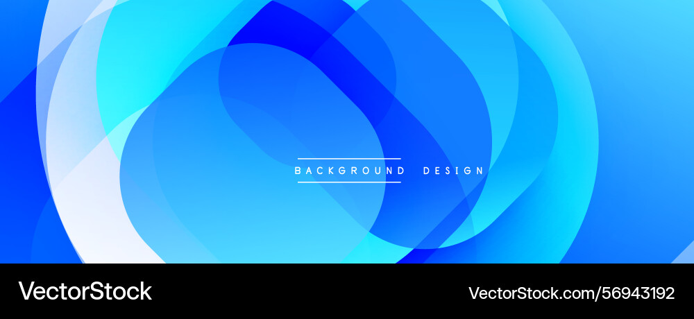 Abstract blue layers create flowing dynamic Abstract blue layers create flowing dynamic Vector Image