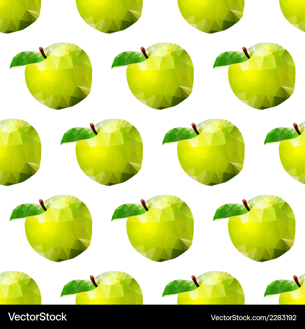 Abstract seamless background with apples Vector Image