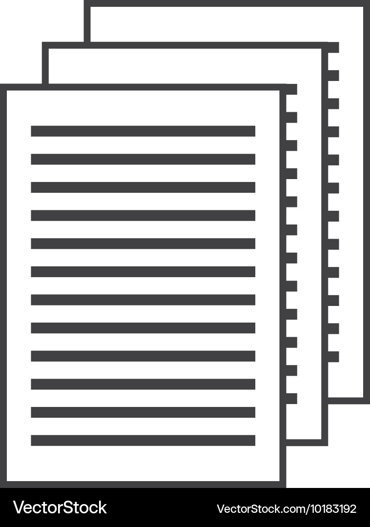 Document file paper text icon Vector Image