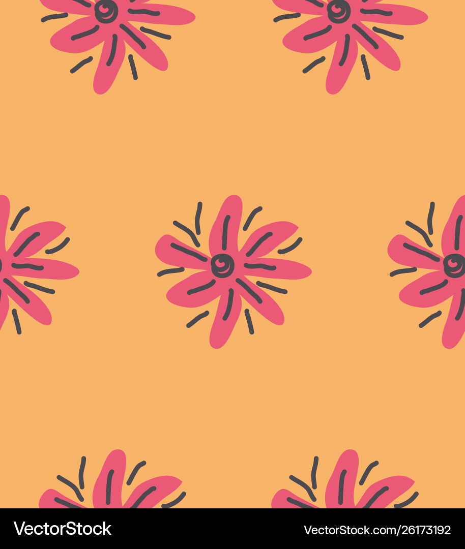 Elegant seamless pattern with flower branch Elegant seamless pattern with flower branch Vector Image