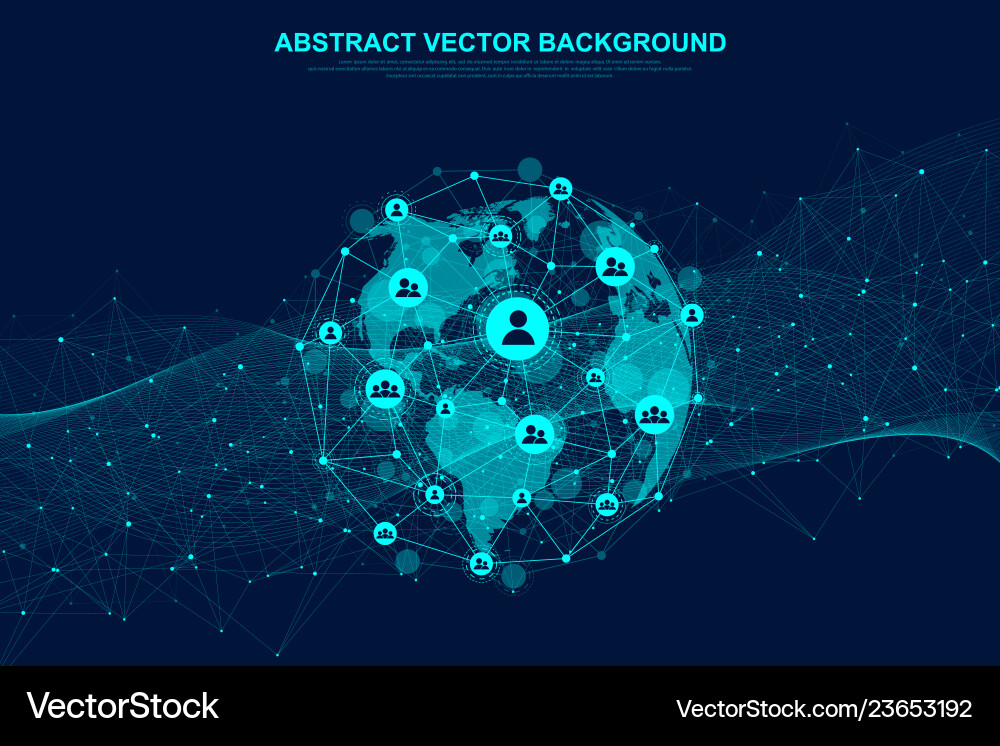 Global structure networking and data connection Global structure networking and data connection vector image