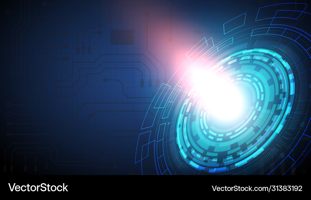Hi-tech digital data connection system Hi-tech digital data connection system vector image