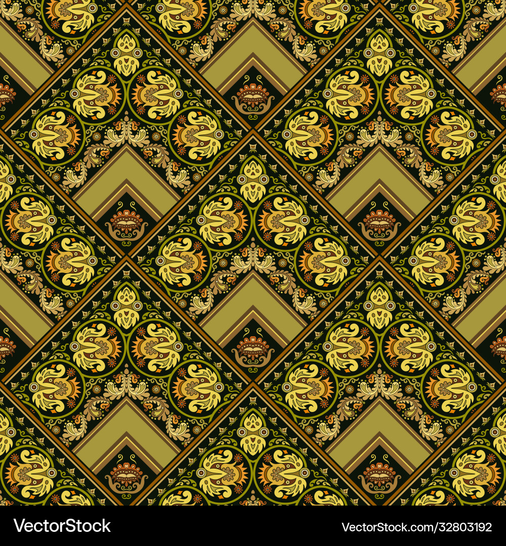 Nature patch pattern mosaic background Nature patch pattern mosaic background vector image