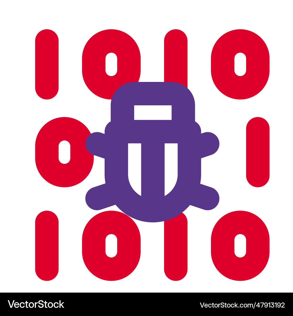 Overflowing bug in the binary code search Vector Image