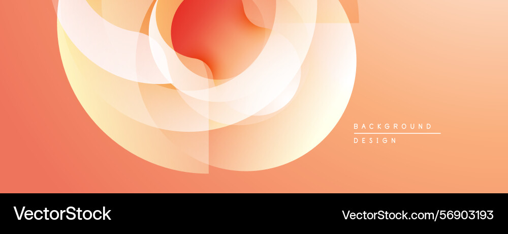 Abstract design features overlapping circular Abstract design features overlapping circular vector image