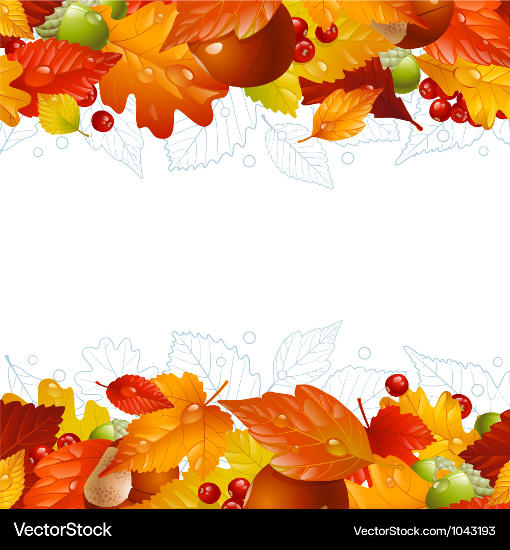 Autumn Leaf Background Royalty Free Vector Image