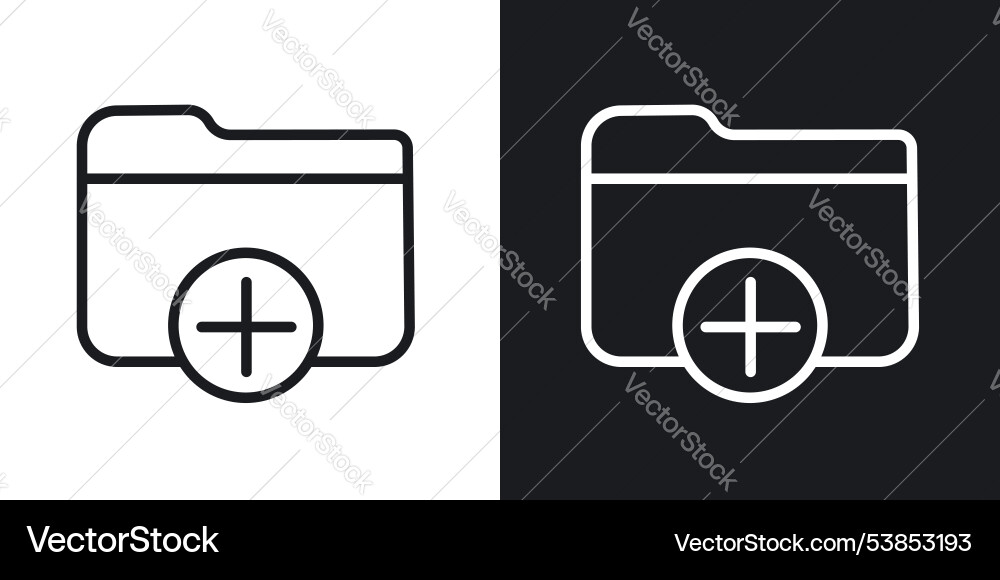 Create folder icon set vector image