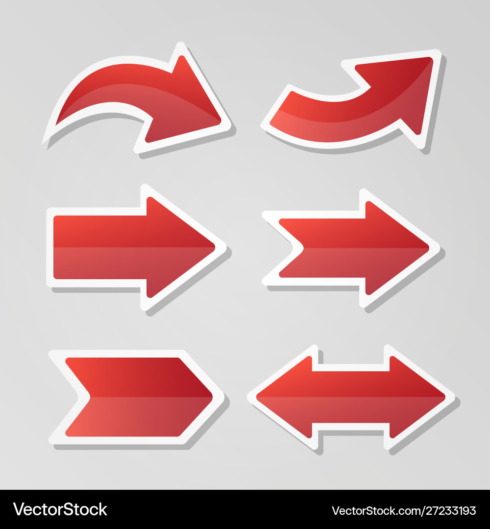 Cursor arrow button icon vector image