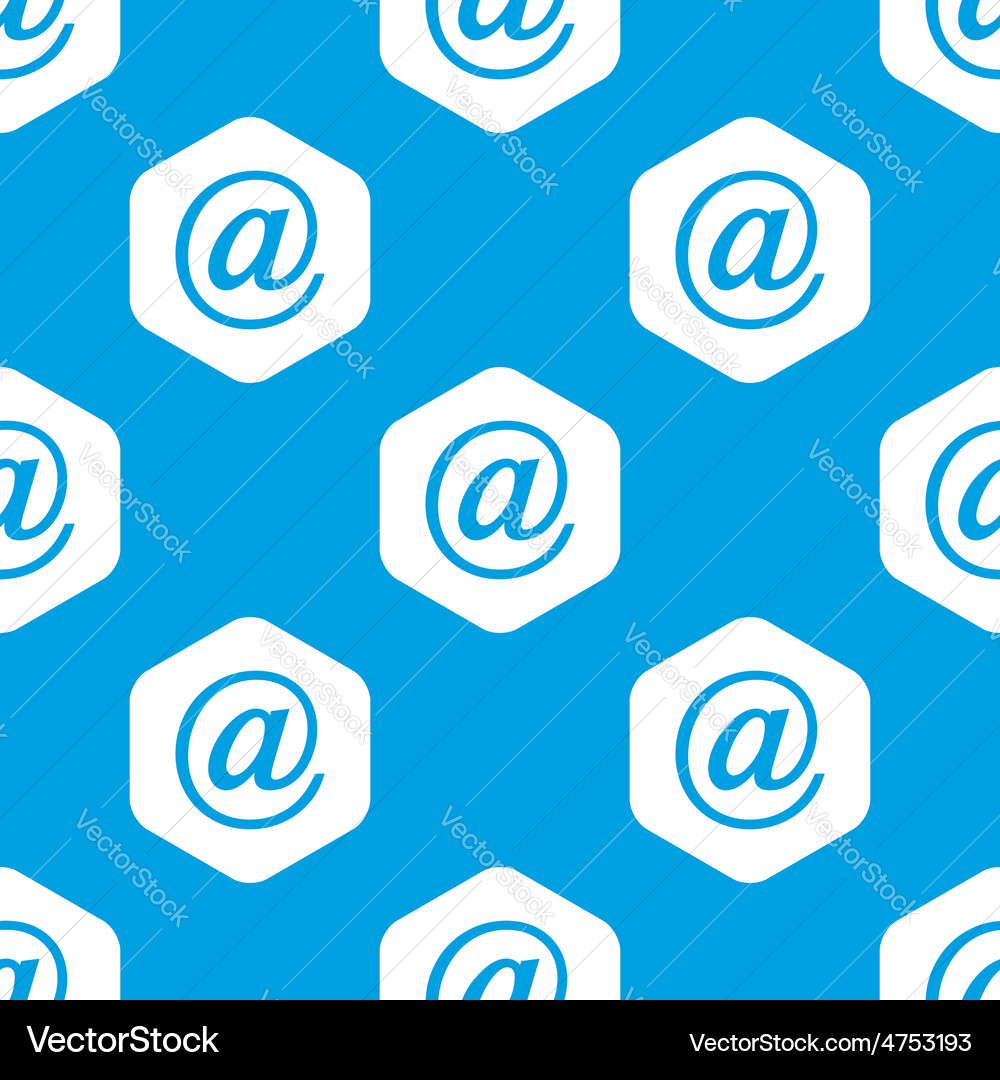 E-mail hexagon pattern Vector Image