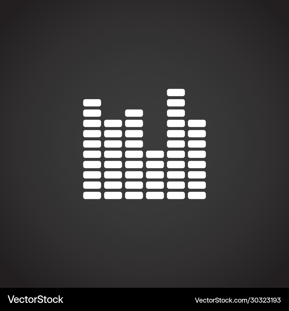 Equalizer related icons set on background Equalizer related icons set on background vector image