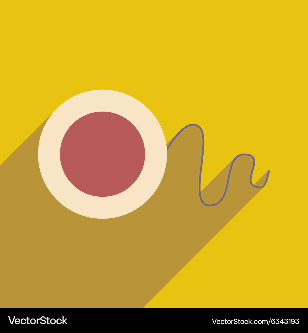 Flat with shadow icon and mobile application vector image