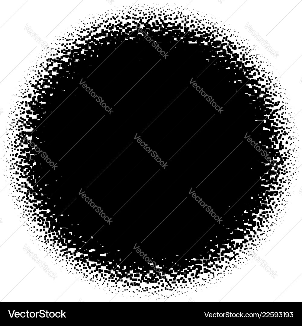 Halftone element with square or triangle instead Halftone element with square or triangle instead vector image