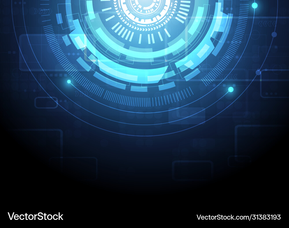 Hi-tech digital data connection system Hi-tech digital data connection system vector image
