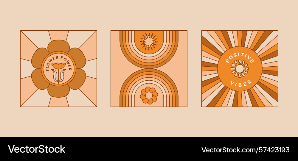 In simple linear style - design templates In simple linear style - design templates vector image
