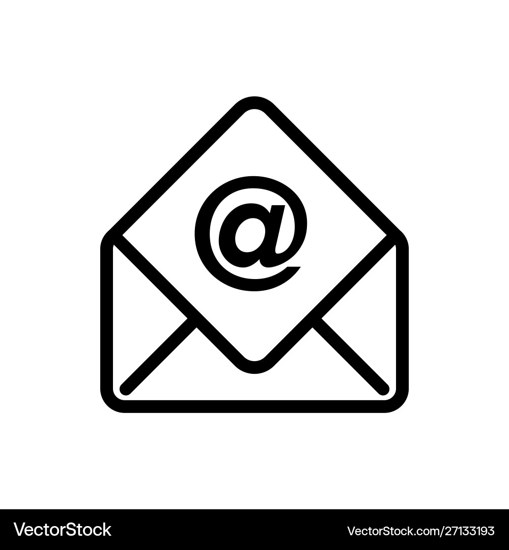Mail icon ui simple style flat vector image