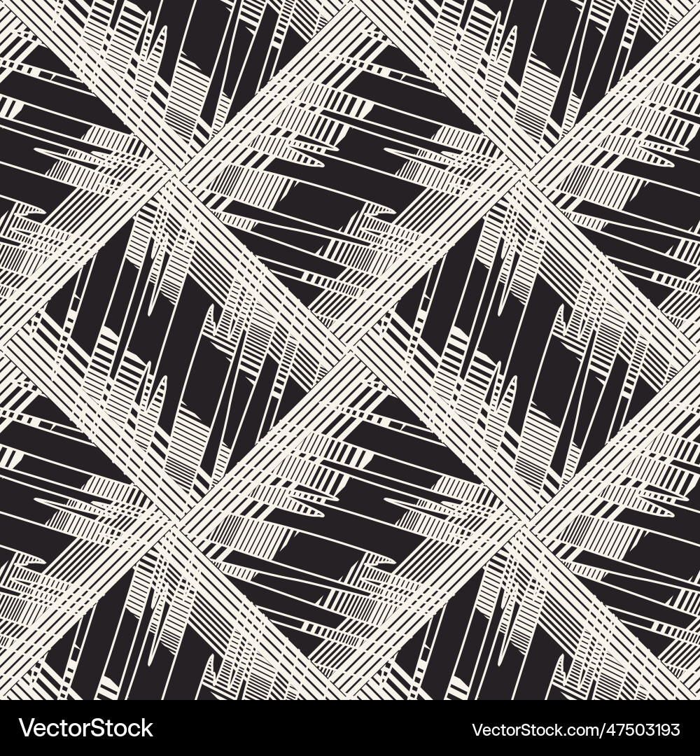 Monochrome glitch effect textured checked pattern Monochrome glitch effect textured checked pattern vector image