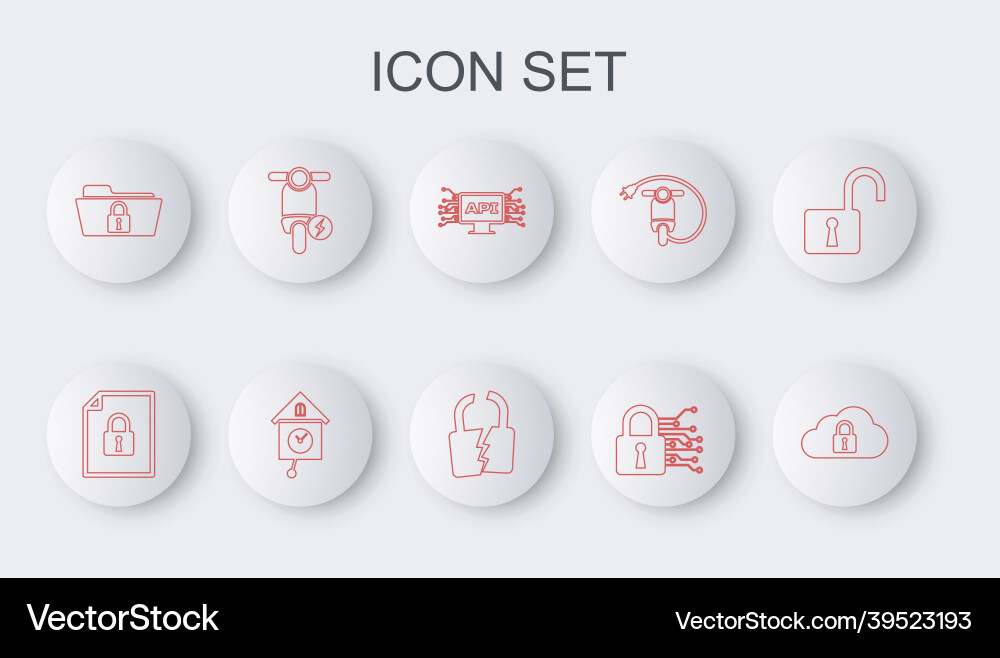 Position Cloud Computing Lock Dokument Position Cloud Computing Lock Dokument vektorbild
