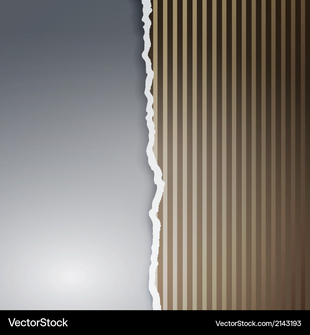 Ragged paper with a pattern of lines vector image
